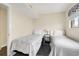 Bedroom with two twin beds and ocean view at 4619 S Ocean Blvd. # 207, North Myrtle Beach, SC 29582