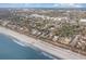 Aerial view of beachfront homes with ocean and sandy beach at 501 44Th Ave. N # D-3, Myrtle Beach, SC 29577