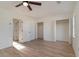 Well-lit bedroom with wood floors and closets at 501 44Th Ave. N # D-3, Myrtle Beach, SC 29577
