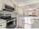 Modern kitchen with stainless steel appliances and white cabinets at 501 44Th Ave. N # D-3, Myrtle Beach, SC 29577