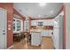 Well-equipped kitchen boasts white cabinets and butcher block island at 6001 - 1563 S Kings Hwy., Myrtle Beach, SC 29575