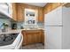 Functional kitchen with lots of cabinet space and white appliances at 6001 South Kings Hwy., Myrtle Beach, SC 29575