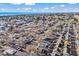 Aerial view of a house near the beach, showcasing the neighborhood and ocean at 6001-5732 S Kings Hwy., Myrtle Beach, SC 29575