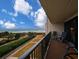 Balcony with ocean view and seating for two at 645 Retreat Beach Circle, Pawleys Island, SC 29585