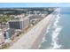 Aerial view of resort and beach at 7100 Ocean Blvd. # 223, Myrtle Beach, SC 29572