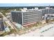 Aerial view of the resort showing the beach and pool at 7100 Ocean Blvd. # 223, Myrtle Beach, SC 29572