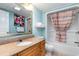 Full bathroom featuring a vanity with granite countertop, and shower with bathtub at 7100 Ocean Blvd. # 223, Myrtle Beach, SC 29572