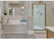 Elegant bathroom with soaking tub and separate shower at 2180 Waterview Dr. # 637, North Myrtle Beach, SC 29582