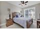 Cozy bedroom with a queen-size bed and wooden frame at 2180 Waterview Dr. # 637, North Myrtle Beach, SC 29582