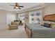 Large main bedroom with a king-size bed and en-suite bathroom at 2180 Waterview Dr. # 637, North Myrtle Beach, SC 29582