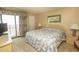 Bedroom with king bed and ocean view at 2200 N Ocean Blvd., North Myrtle Beach, SC 29582