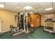 Community gym with exercise equipment and sauna at 2200 N Ocean Blvd., North Myrtle Beach, SC 29582