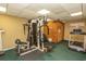 Community gym with exercise equipment and sauna at 2200 N Ocean Blvd., North Myrtle Beach, SC 29582