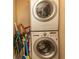 Stackable washer and dryer in unit at 2200 N Ocean Blvd., North Myrtle Beach, SC 29582