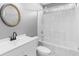 Bathroom with white vanity, toilet, and shower at 248 Hickory Springs Ct., Conway, SC 29527