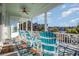 Relaxing porch with water views and comfortable seating at 47 Isle Of Palms Dr., Murrells Inlet, SC 29576