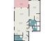 Two-bedroom condo floor plan with balcony and laundry at 5010 Windsor Green Way # 301, Myrtle Beach, SC 29579