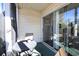 Screened-in patio with sliding glass door at 517 White River Ct. # 22A, Myrtle Beach, SC 29579
