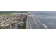 Aerial view of beachfront property, showing home's location and proximity to the ocean at 5709 N Ocean Blvd. N # 202, North Myrtle Beach, SC 29582