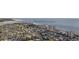Aerial view of the home and coastline at 5709 N Ocean Blvd. N # 202, North Myrtle Beach, SC 29582