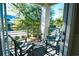 Private balcony overlooking lush trees and neighborhood at 600 48Th Ave. S # 403, North Myrtle Beach, SC 29582