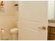 Convenient half bathroom with toilet and pedestal sink at 600 48Th Ave. S # 403, North Myrtle Beach, SC 29582