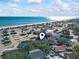 Aerial view showing house location near beach, highlighting proximity to ocean at 6001 South Kings Hwy., Myrtle Beach, SC 29575