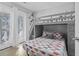 bedroom with a built-in bunk bed and ocean decor at 6001 South Kings Hwy., Myrtle Beach, SC 29575