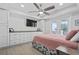 Main bedroom with ocean views and built-in dresser at 6001 South Kings Hwy., Myrtle Beach, SC 29575