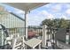 Deck overlooking the ocean with outdoor seating at 6001 South Kings Hwy., Myrtle Beach, SC 29575