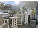 Small deck with table and chairs, ocean view at 6001 South Kings Hwy., Myrtle Beach, SC 29575