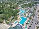 Aerial view of the Ocean Lakes community featuring pools, water slides, and miniature golf at 6001-Z16 S Kings Hwy., Myrtle Beach, SC 29575