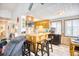 Kitchen features wood cabinets, breakfast bar, and coastal decor for a beachy vibe at 6001-Z16 S Kings Hwy., Myrtle Beach, SC 29575