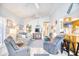 Open living space showcasing coastal decor and a view into the dining area at 6001-Z16 S Kings Hwy., Myrtle Beach, SC 29575