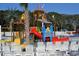 Exciting splash zone with water slides, interactive features, and comfortable seating for families at 6001-Z16 S Kings Hwy., Myrtle Beach, SC 29575