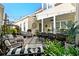 Outdoor patio area with seating and a stone bar at 845 Johnson Ave., Myrtle Beach, SC 29577