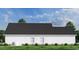Side view of a white farmhouse with AC unit and landscaping at 2172 Pettus Way, Surfside Beach, SC 29575