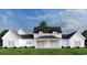 Back of house view, showcasing a large covered patio and landscaping at 2172 Pettus Way, Surfside Beach, SC 29575