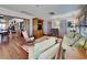 Comfortable living room with light green sofa and built-in shelving at 102 Seaview Loop, Pawleys Island, SC 29585