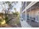 Landscaped backyard with a white rock garden at 1058 Sea Mountain Hwy. # 1-303, North Myrtle Beach, SC 29582
