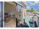 Private balcony with seating and view of neighborhood at 1880 Colony Dr. # 12-H, Surfside Beach, SC 29575