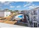 Community swimming pool with surrounding deck at 1880 Colony Dr. # 12-H, Surfside Beach, SC 29575