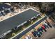 Aerial showing townhomes with parking and a fence at 192 Sea Shell Dr. # 22, Murrells Inlet, SC 29576
