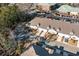Aerial view of townhomes with parking and landscaping at 192 Sea Shell Dr. # 22, Murrells Inlet, SC 29576