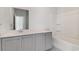 Bathroom with vanity, sink, and shower/tub combo at 192 Sea Shell Dr. # 22, Murrells Inlet, SC 29576