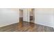 Well-lit bedroom with hardwood floors and access to bathroom at 192 Sea Shell Dr. # 22, Murrells Inlet, SC 29576