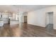 Open floor plan with kitchen island and hardwood floors at 192 Sea Shell Dr. # 22, Murrells Inlet, SC 29576