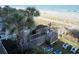 Stairs and beach access with lounge seating to the side showing how close you are to the beach at 2504 Ocean Blvd. N # 232, Myrtle Beach, SC 29577