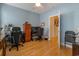 Home office with two workstations and hardwood floors at 29 Saltwind Loop, Murrells Inlet, SC 29576