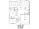 Detailed floor plan showcasing the layout of a four bedroom home with covered porch at 395 Lifestyle Court, Surfside Beach, SC 29575